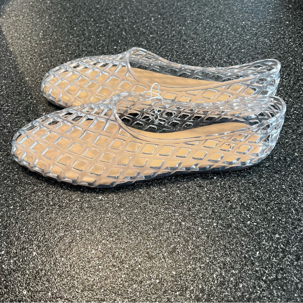 New a new day Clear Women's Yuri Jelly Flats Size 9 1/2 - Picture 3 of 7